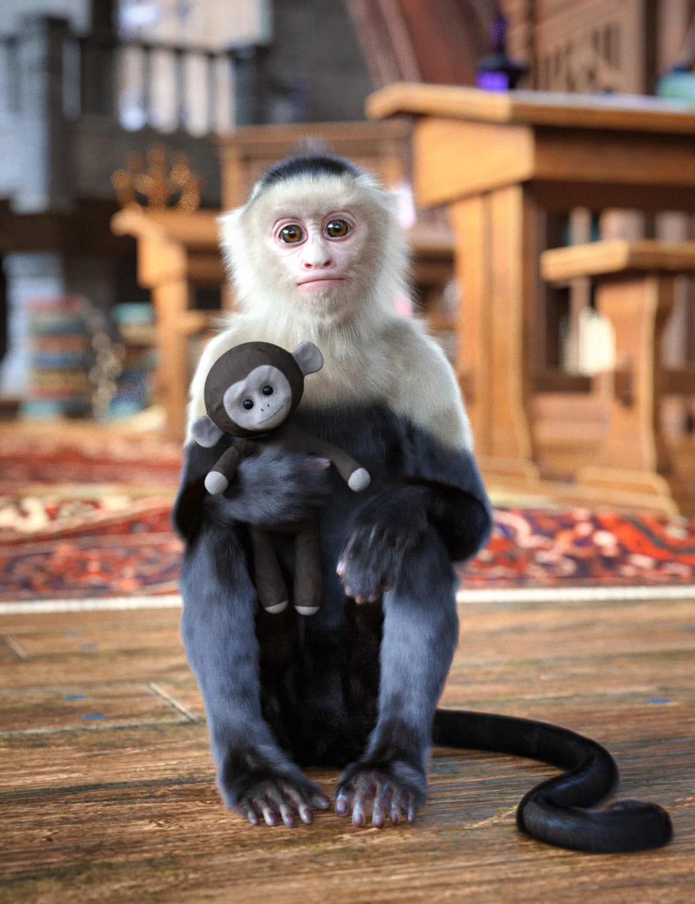 Chocos the Monkey for Genesis 9_DAZ3D下载站