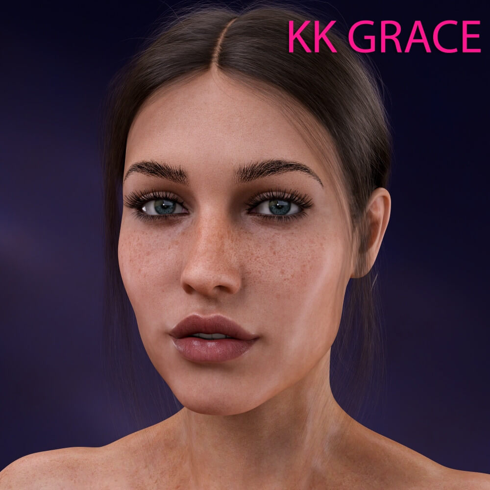 Kk Grace Character for Genesis 8.1 Female_DAZ3D下载站