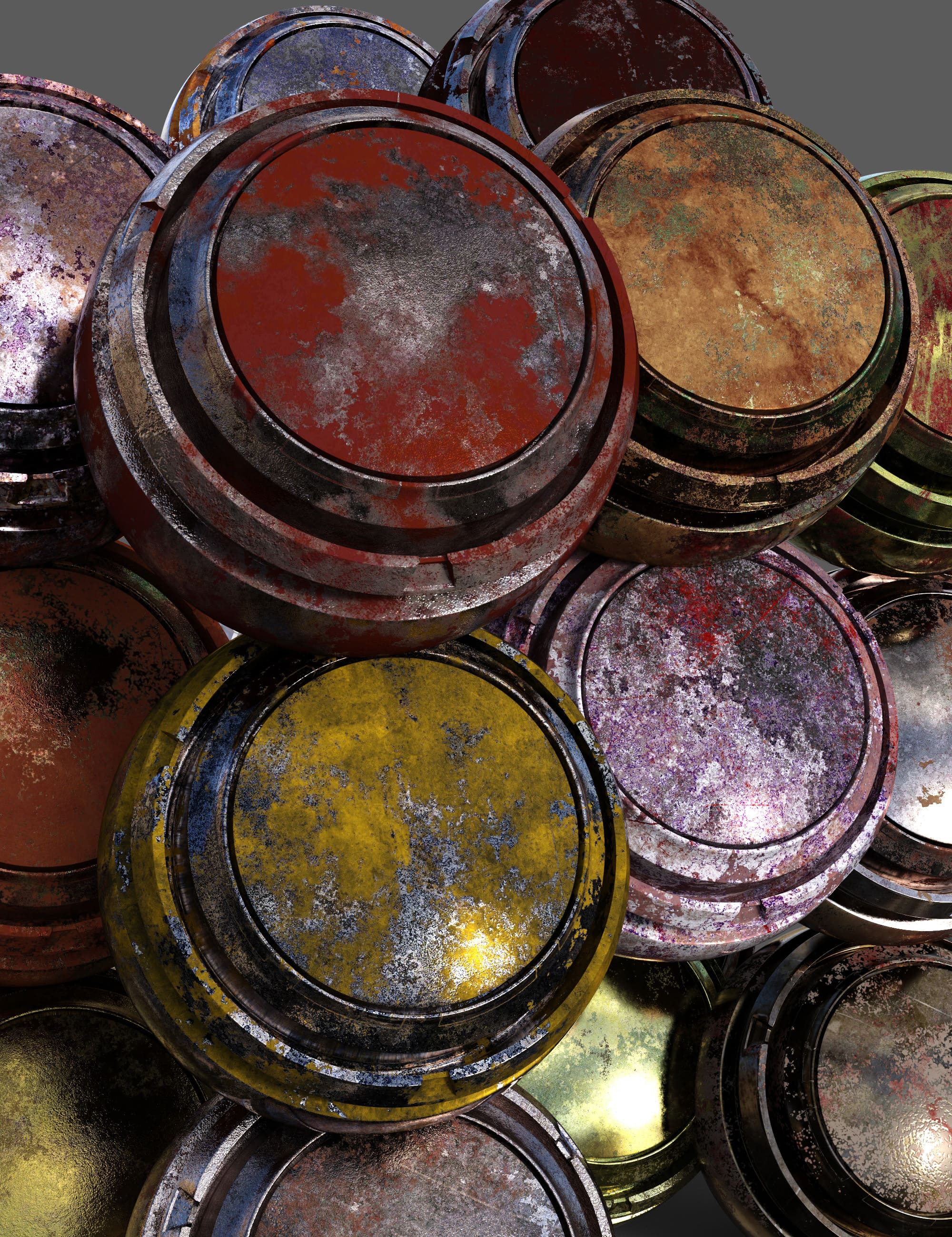 Rusted Metal Iray Shaders – Merchant Resource_DAZ3DDL