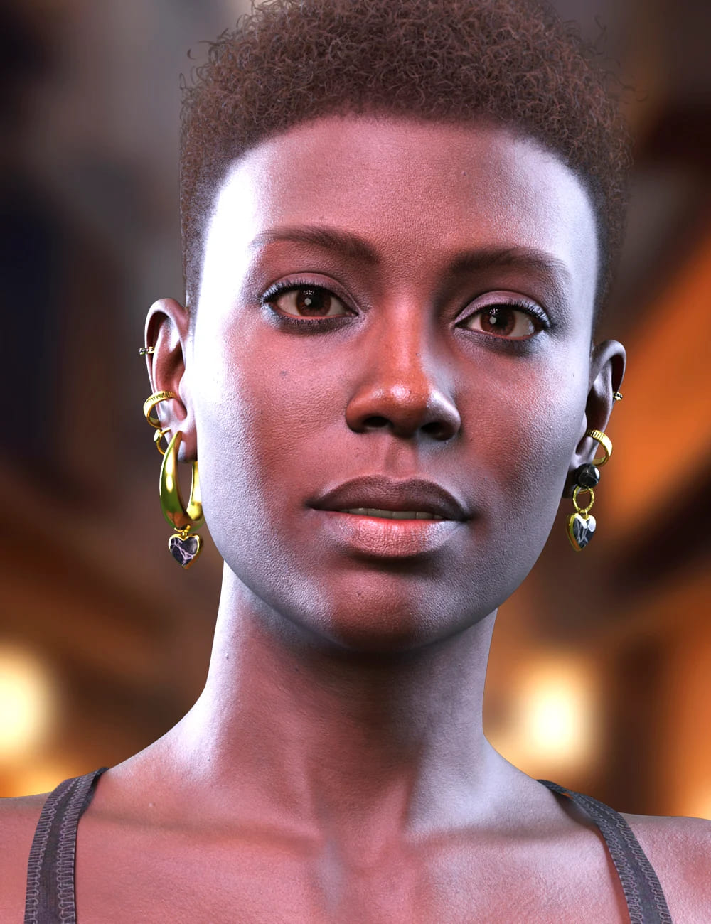 M3D Stone Jewelry Earring Pack For Genesis 9_DAZ3D下载站