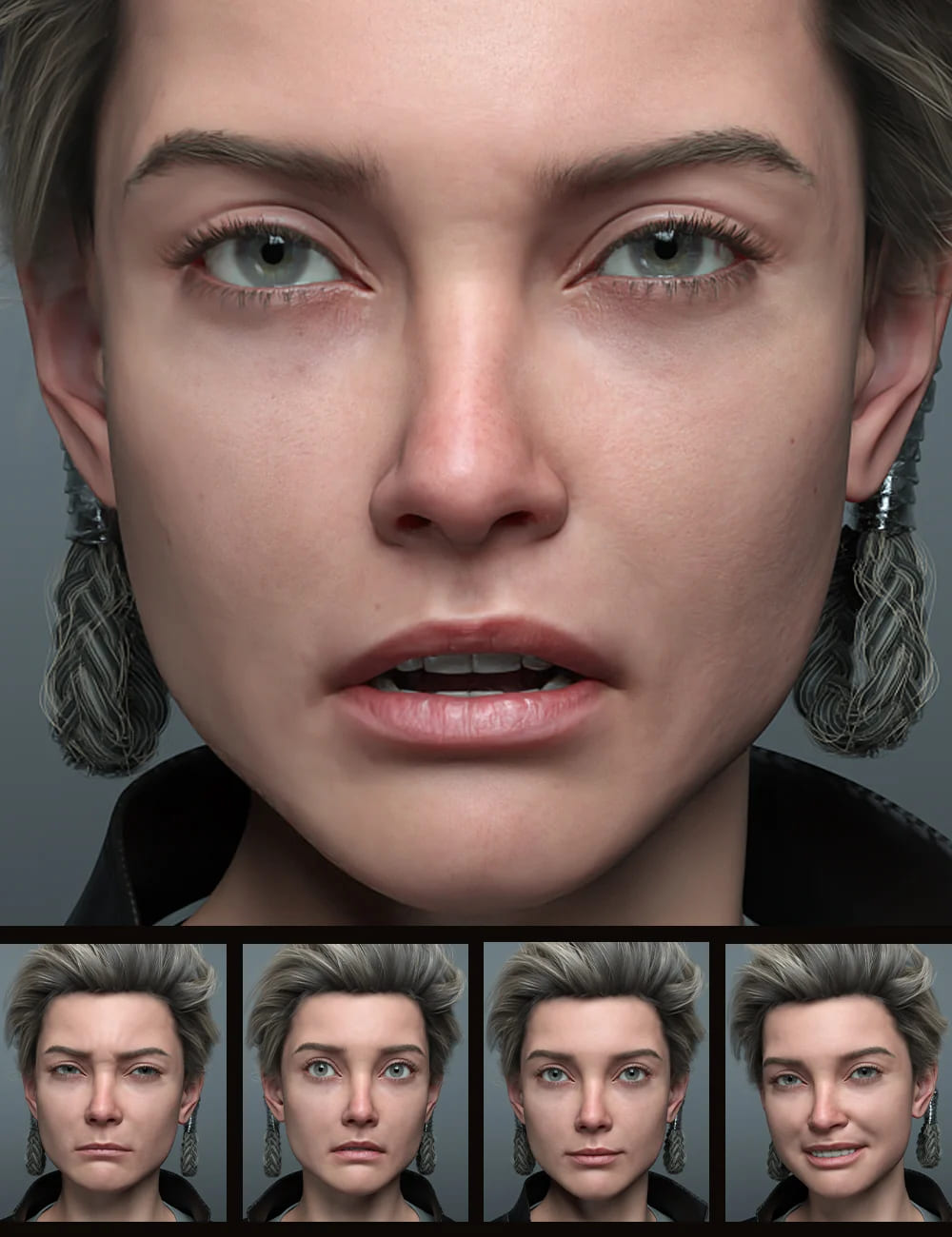 The Expression Collection for Van Helsing 9_DAZ3D下载站