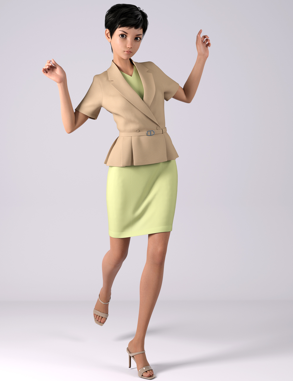 dForce HnC Summer Office Outfits for Genesis 8.1 Females_DAZ3DDL