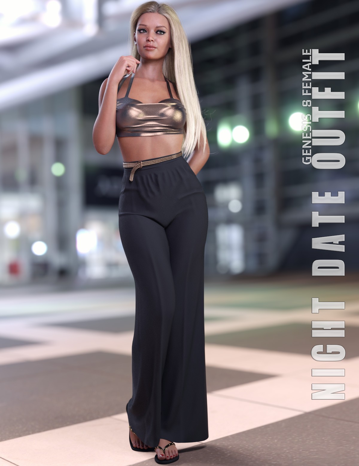dForce Night Date Outfit for Genesis 8 and 8.1F_DAZ3DDL