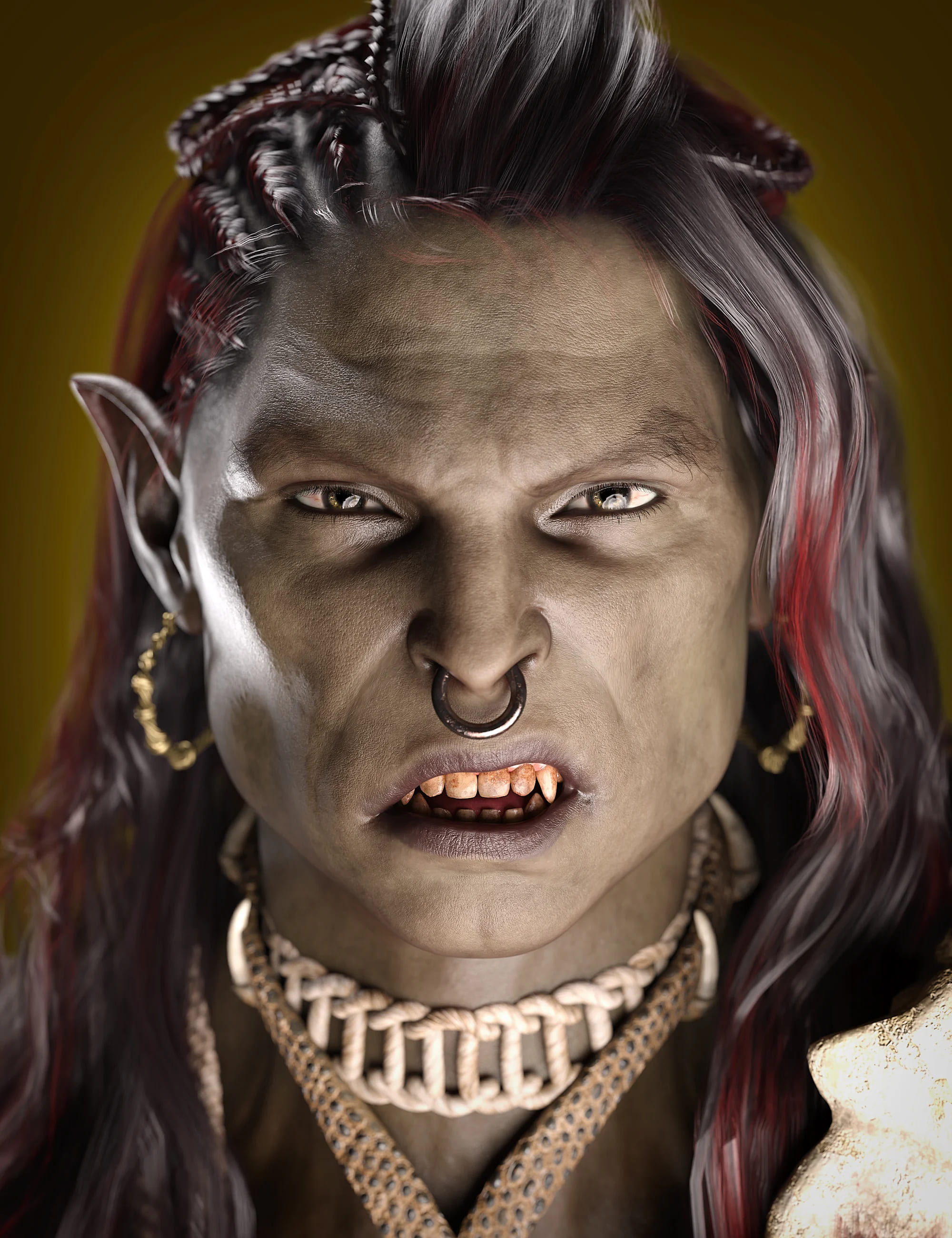 Norba the Orc HD for Genesis 9_DAZ3D下载站