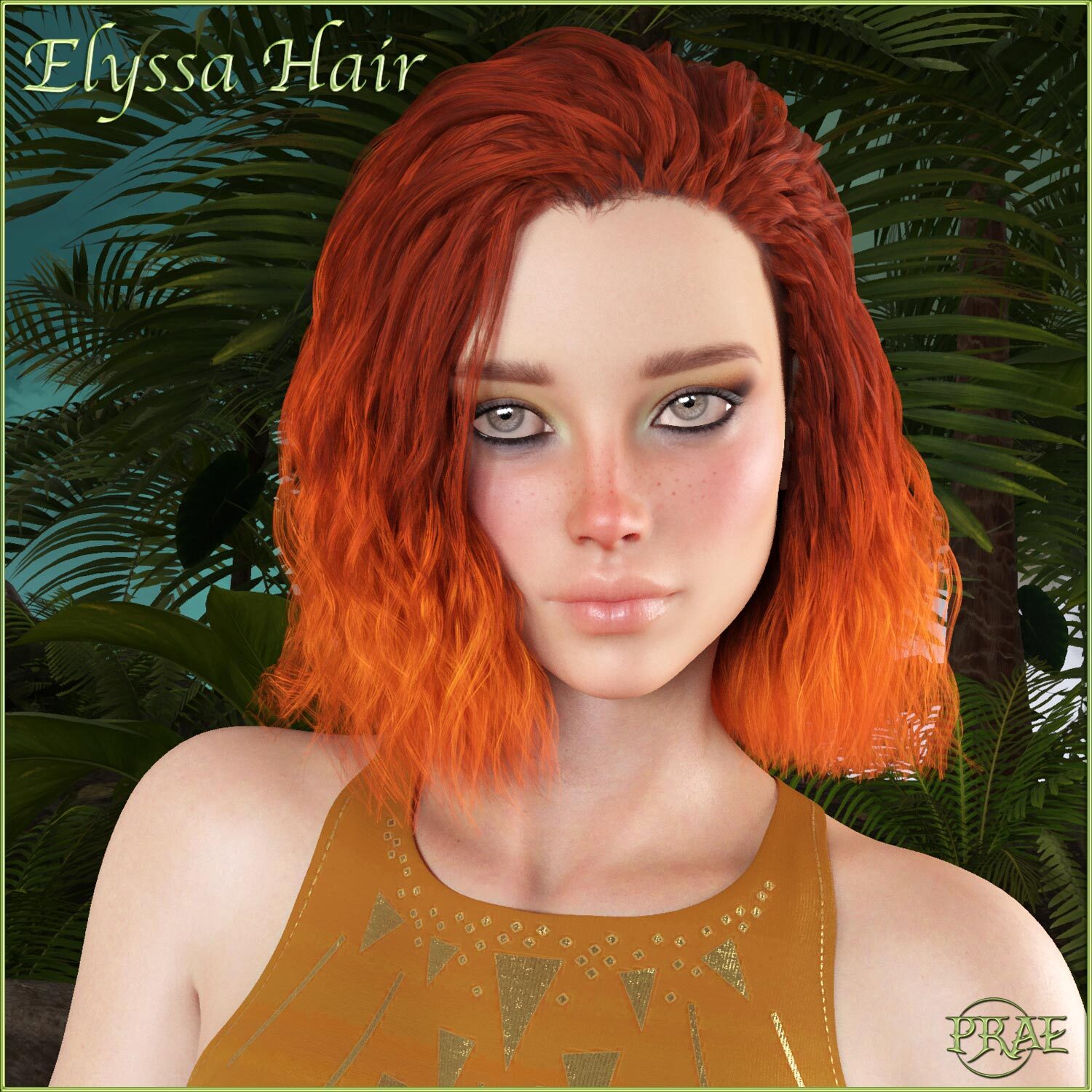 Prae-Elyssa Hair For G8 Daz_DAZ3D下载站