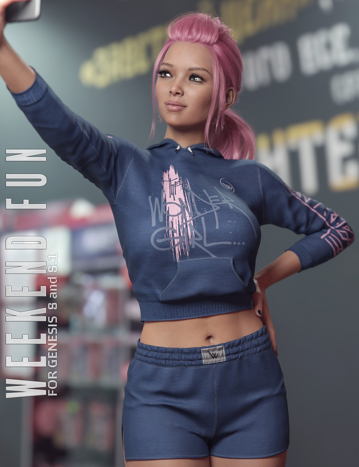 Weekend Fun Outfit Genesis 8 and 8.1F_DAZ3D下载站