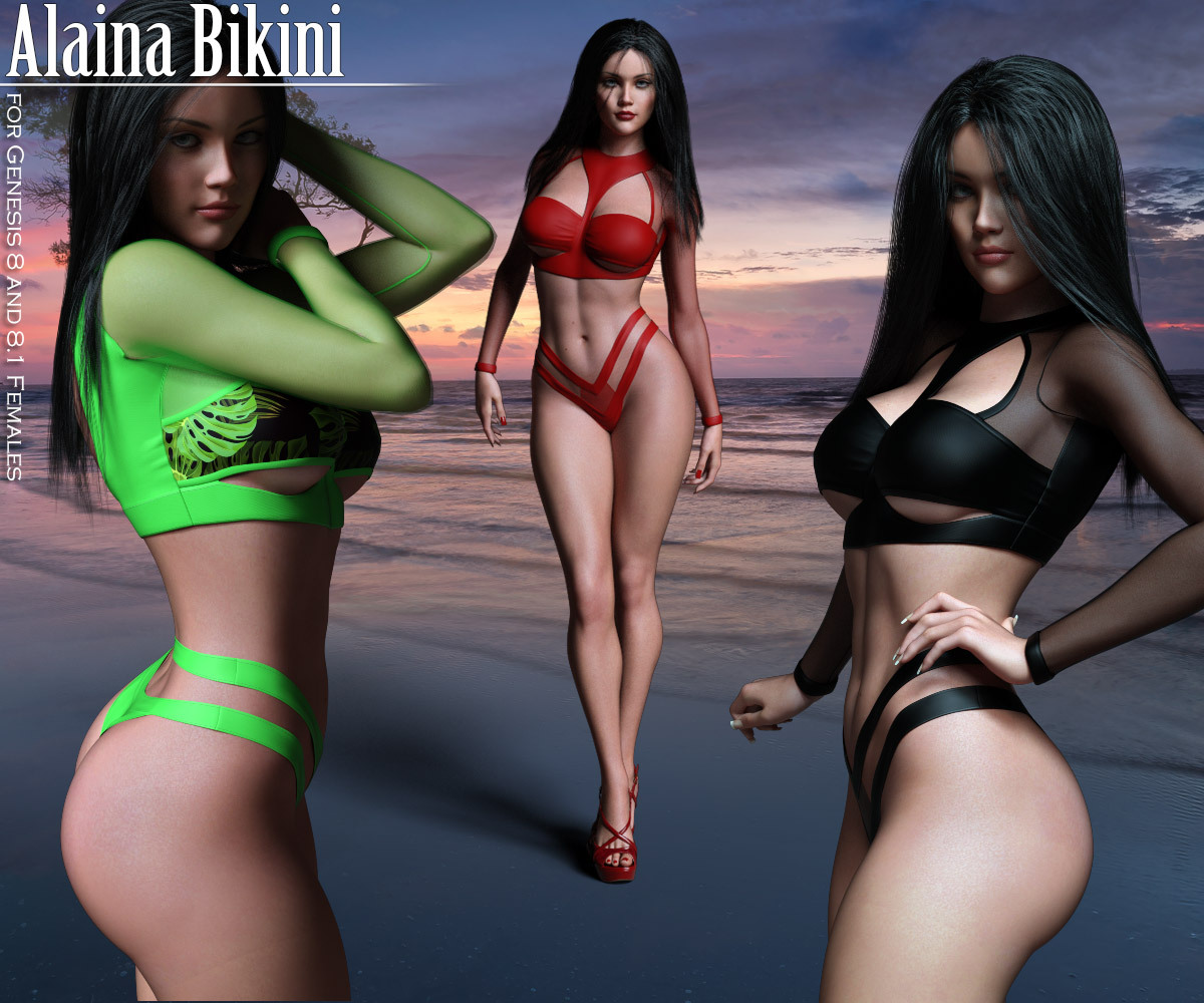 Alaina Bikini for G8 and G8.1 Females_DAZ3D下载站