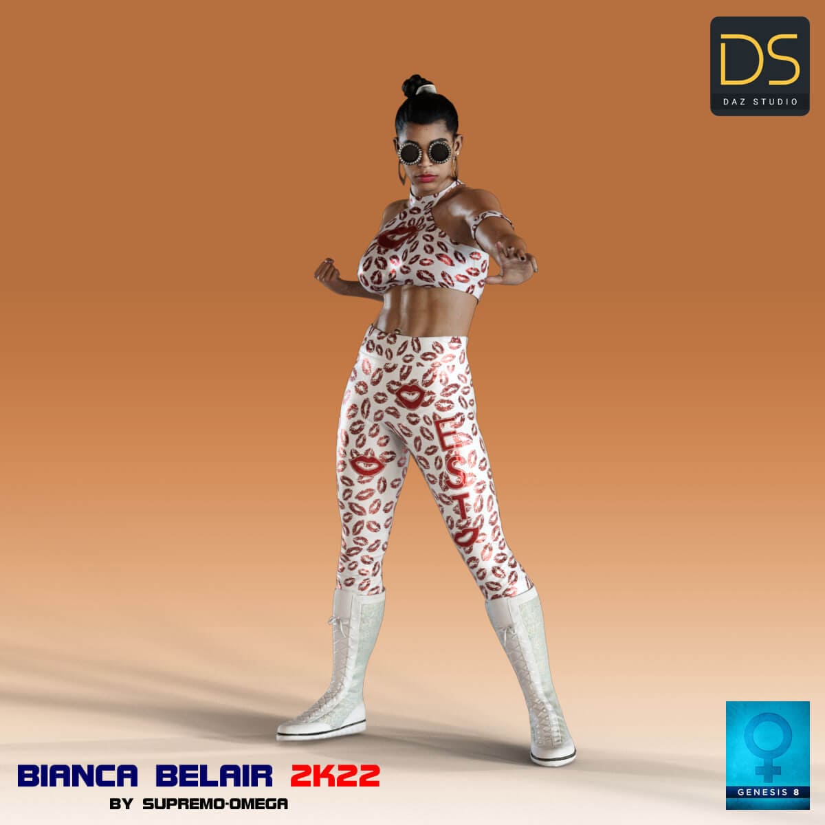 Bianca Belair 2k22 for G8 Female_DAZ3D下载站