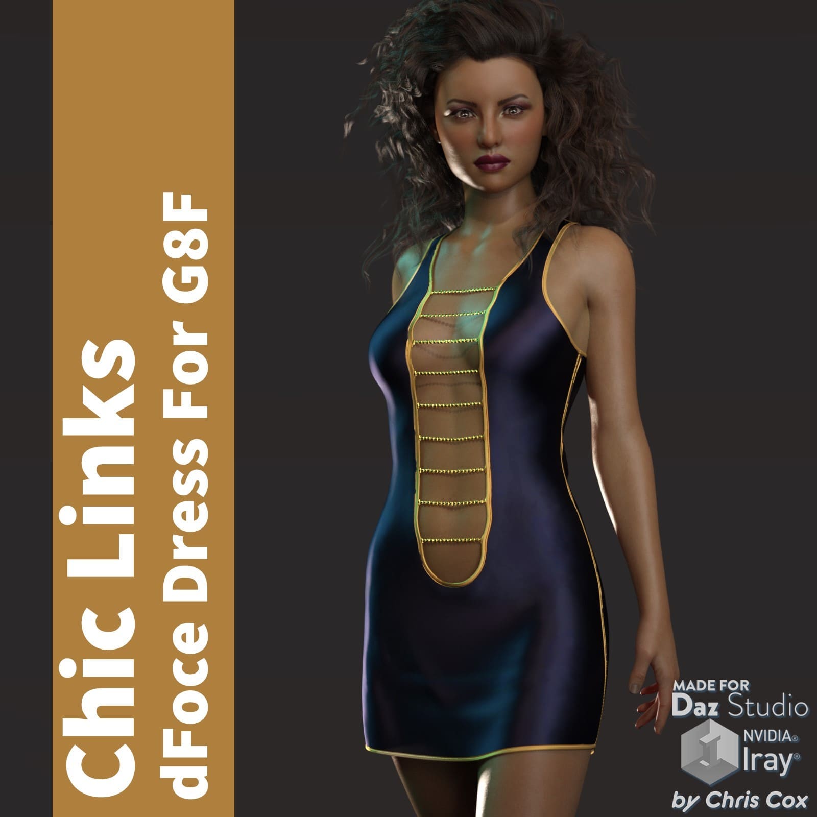 Chic Links dForce Dress for G8F_DAZ3DDL