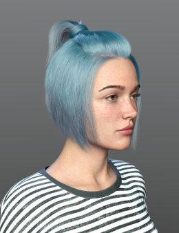 dForce SPR Elegant Hair for Genesis 9_DAZ3D下载站