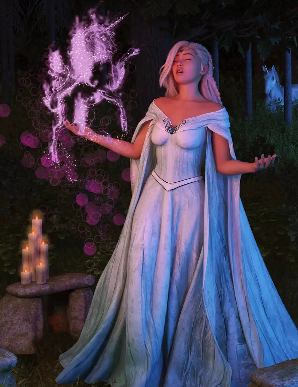 FF’s Incantation Poses for Genesis 9_DAZ3D下载站