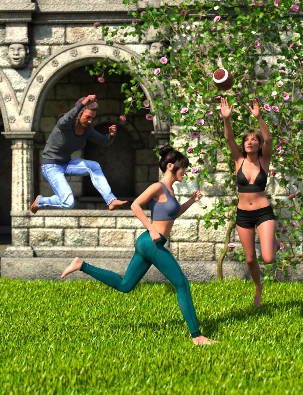Let’s Get Moving Poses for Genesis 9, 8.1, and 8_DAZ3DDL