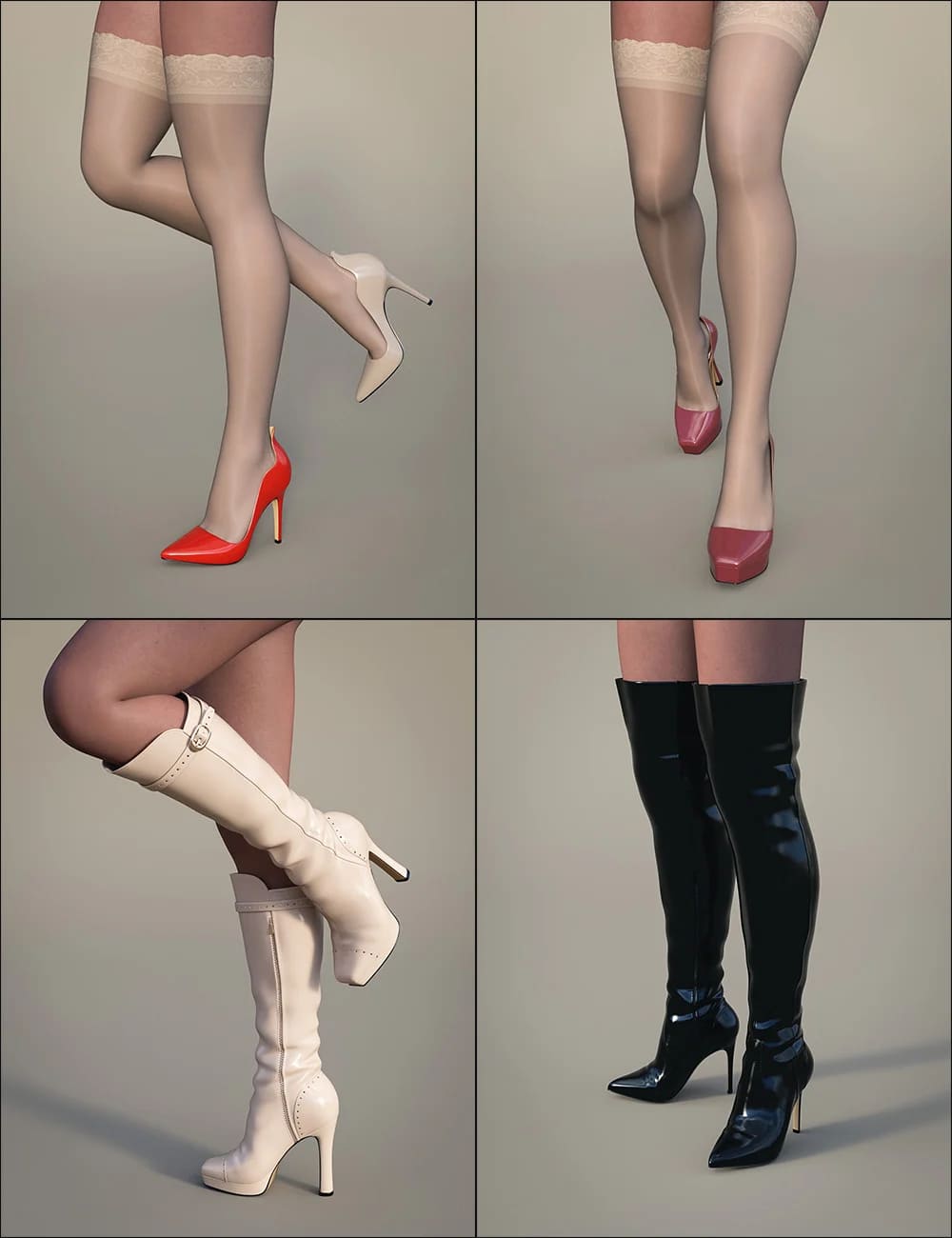 Shoes Pack for Genesis 9_DAZ3D下载站