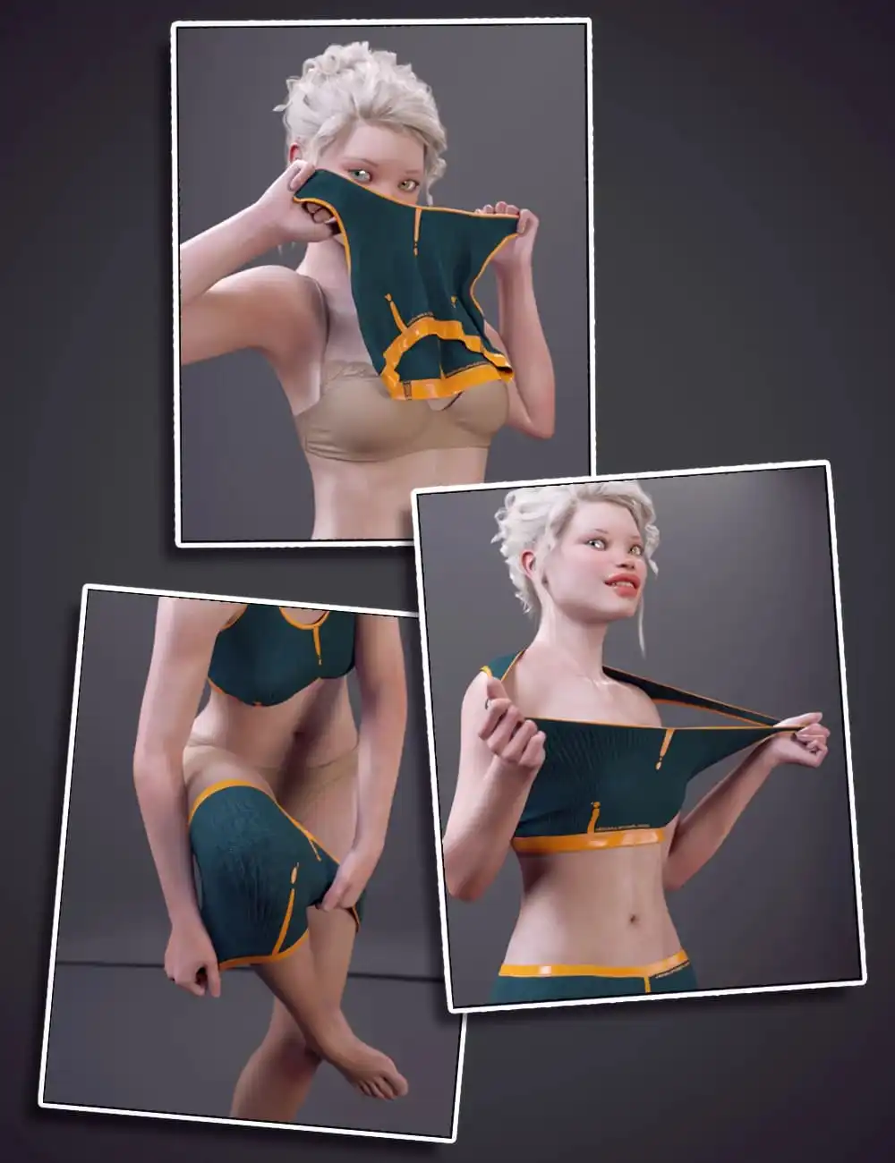 Undress and Get Dressed Poses with Clothes and Morphs for Genesis 9_DAZ3D下载站