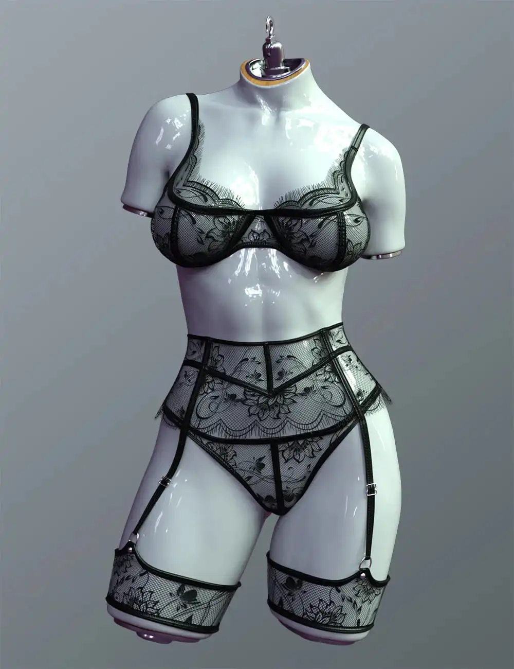 X-Fashion Atenea Lingerie for Genesis 9_DAZ3D下载站