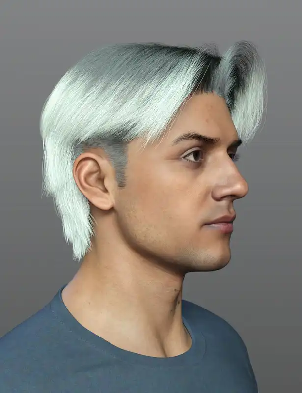 dForce SPR Mid Split Hair for Genesis 9_DAZ3DDL