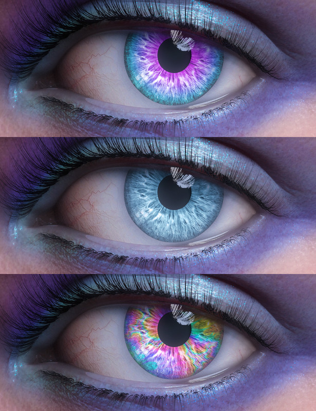 Rainbow Eyes for Genesis 8.1 Females_DAZ3D下载站