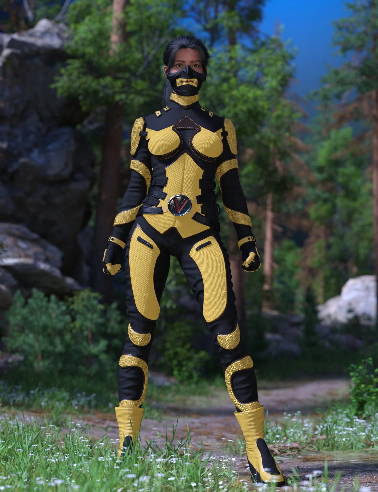 SPRTight Combat Suit for Genesis 9_DAZ3D下载站