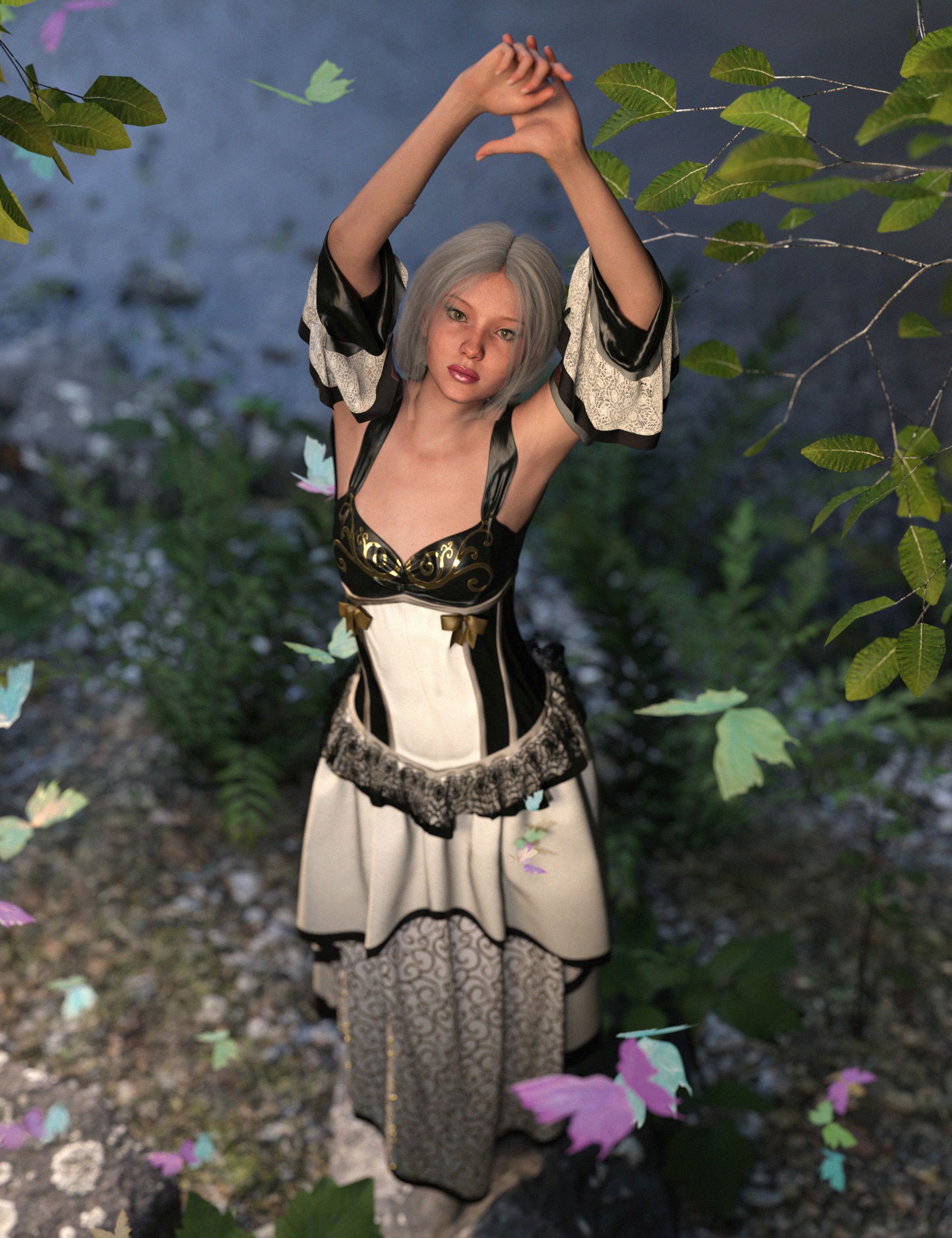 Texture Expansion for dForce Multi-Style Fairy Outfit for Genesis 9_DAZ3DDL
