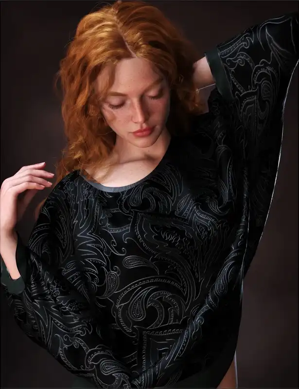 VYK Separates – dForce Batwing Shirt_DAZ3D下载站