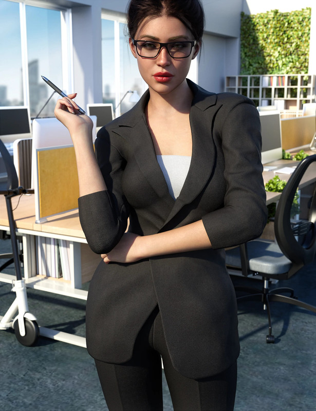 Z Professions Businesswoman Pose Mega Set_DAZ3D下载站