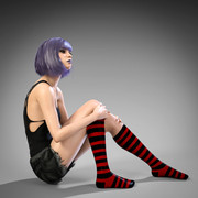 GArt Emo Girl Poses for G3F and G8F_DAZ3DDL