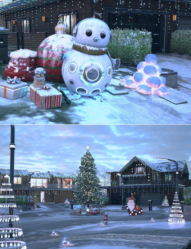 XI Futuristic Christmas Village Snow_DAZ3DDL