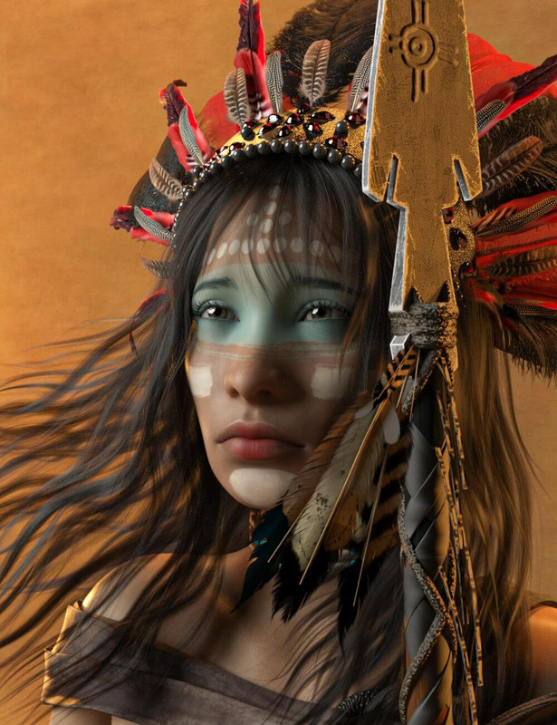 Chumana – Native American Indian for G8F_DAZ3D下载站