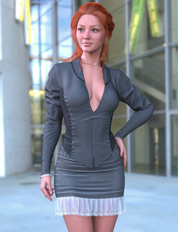 dForce Dainty Outfit for Genesis 9_DAZ3D下载站