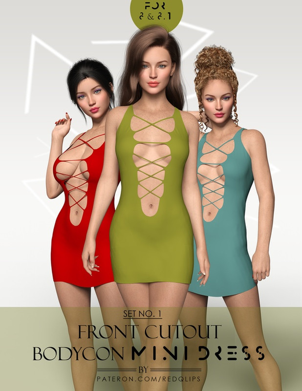 Front Cutout Bodycon Mini Dress_DAZ3DDL