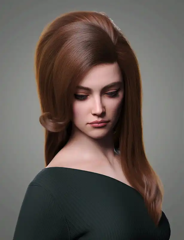 Bouffant Hair for Genesis 9_DAZ3DDL