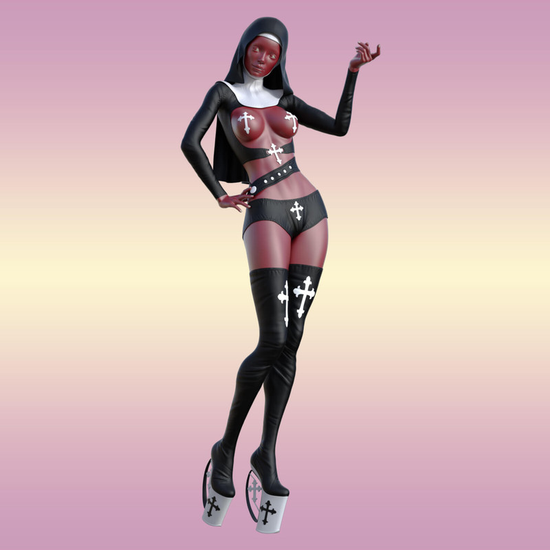 Dforce Naughty Nun Suit for Genesis 8 Female_DAZ3DDL