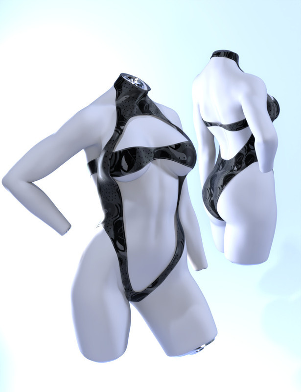 dForce Mid Summer Swimwear for Genesis 9_DAZ3D下载站