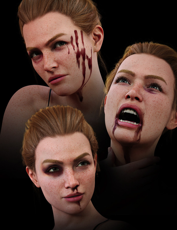 LA Facial Bruises for Genesis 9_DAZ3DDL