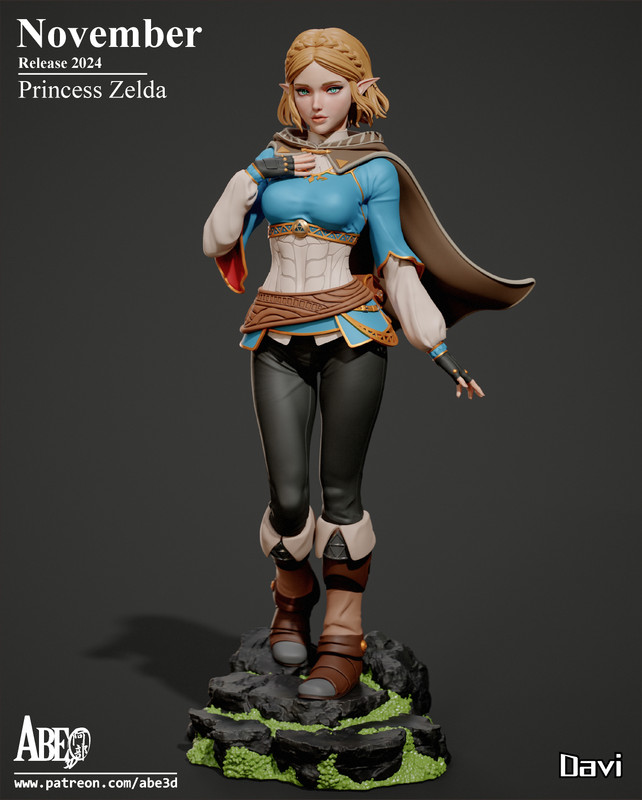 Abe3D – Princess Zelda_DAZ3D下载站