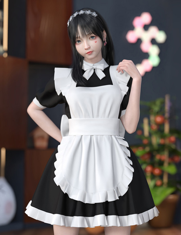 dForce SU Maid Uniform for Genesis 9, 8.1, and 8 Female_DAZ3DDL