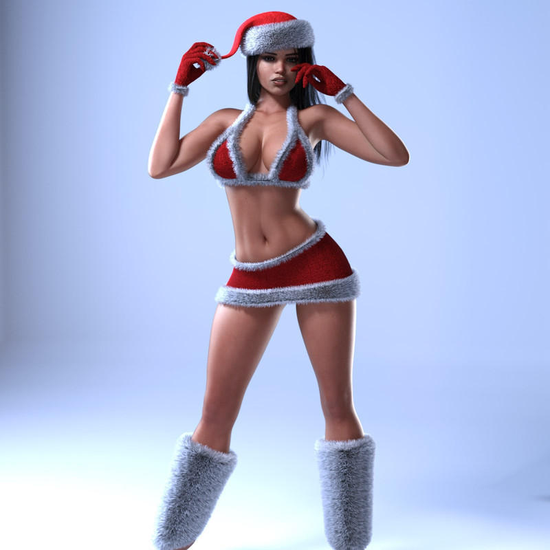 Fluffy Outfit_DAZ3DDL