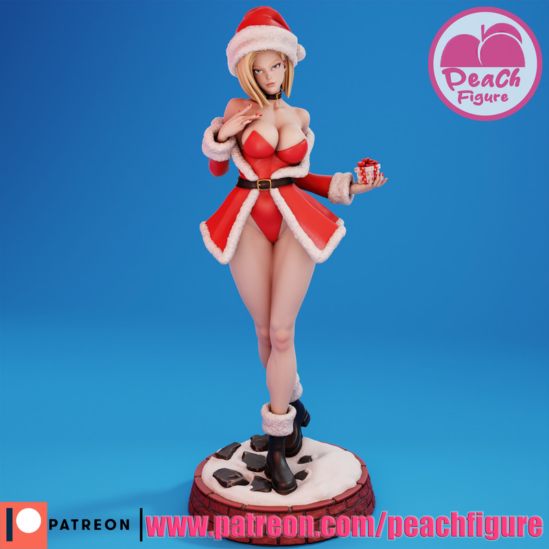 Peach Figure – Android18 Mrs. Claus Printable model_DAZ3D下载站