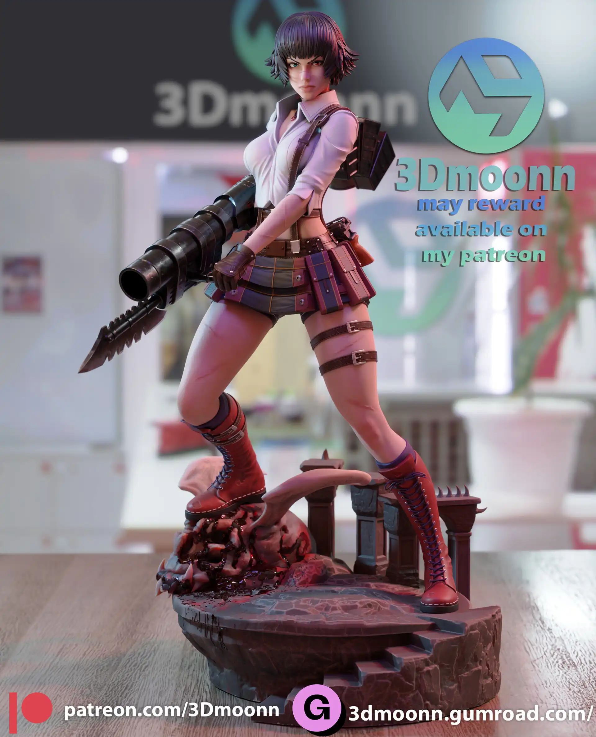 3Dmoonn – Lady (3d-print)_DAZ3D下载站