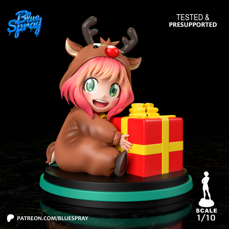 Blue Spray – Anya Baby Reindeer (3d-print)_DAZ3D下载站