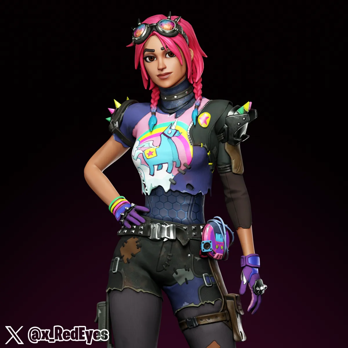 Brite Raider | Fortnite (Blender)_DAZ3DDL