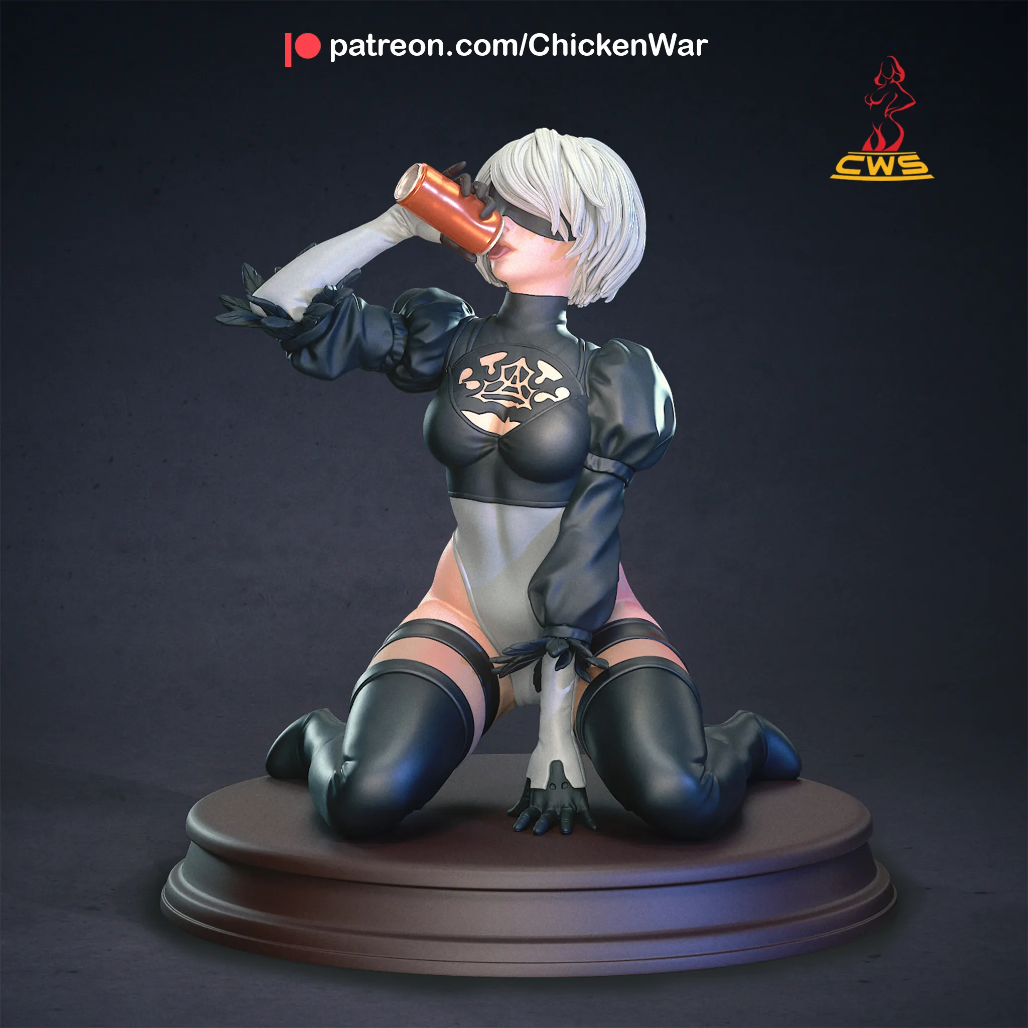 CW Studio – 2B (3d-print)_DAZ3DDL