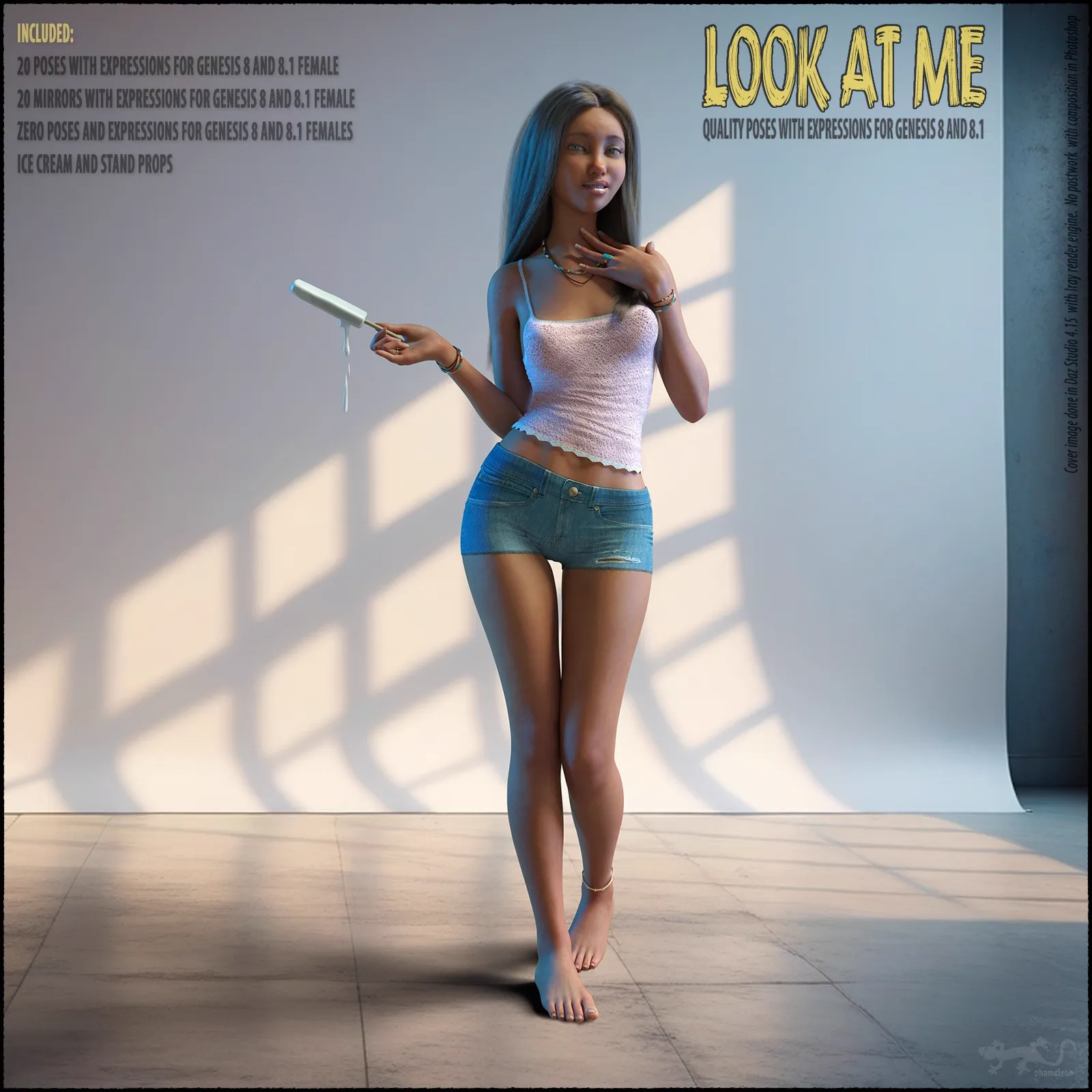 Look At Me – Poses for Genesis 8 and 8.1 Female_DAZ3DDL