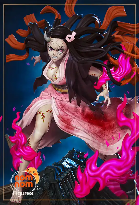 Nomnom Figures – Nezuko (3d-print)_DAZ3D下载站
