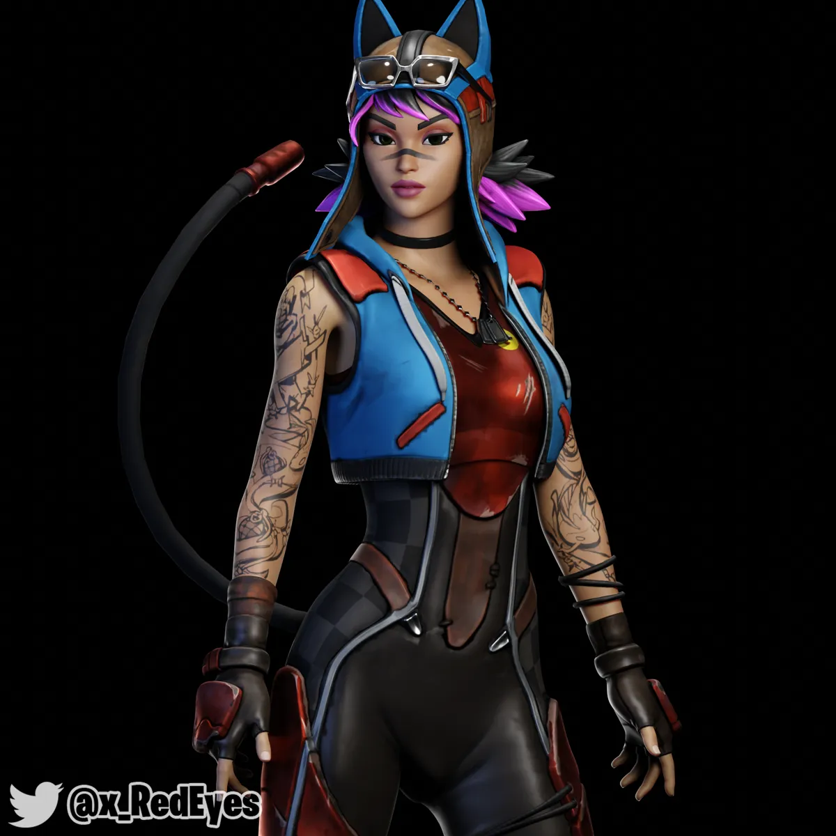 Renegade Lynx | Fortnite (Blender)_DAZ3DDL