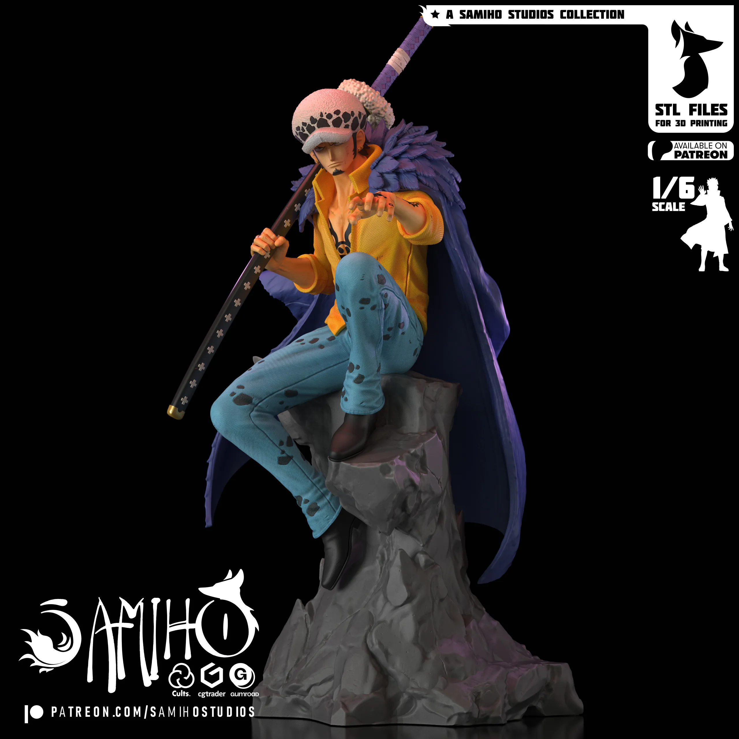 Samiho Studios – Trafalgar Law (3d-print)_DAZ3DDL