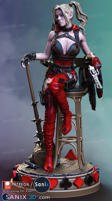 Sanix – Harley Quinn (3d-print)_DAZ3D下载站