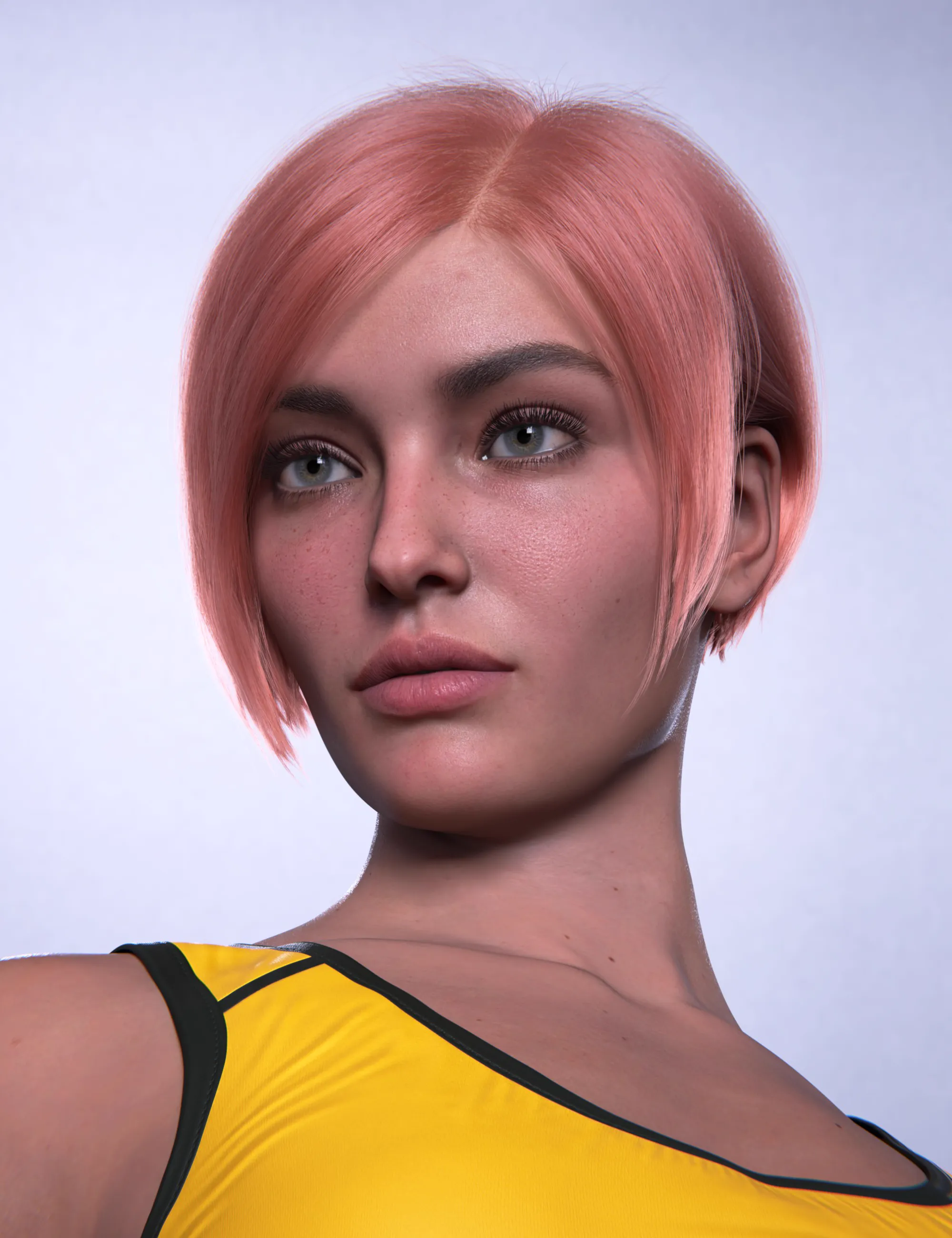 dForce AK Grace Bob Hair for Genesis 9, 8, and 8.1 Female_DAZ3D下载站