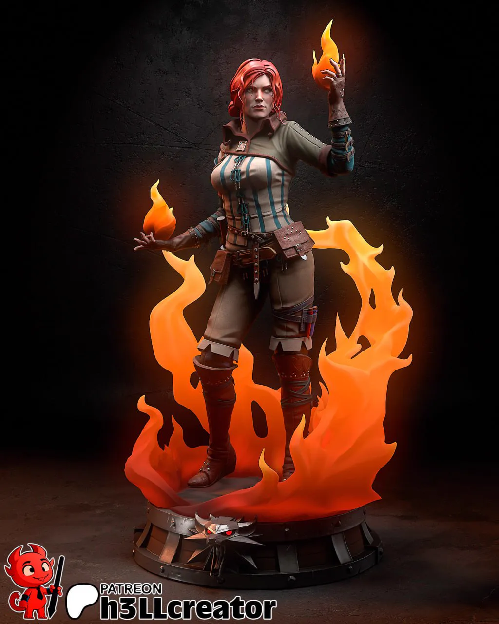 h3LL creator – Triss (3d-print)_DAZ3DDL