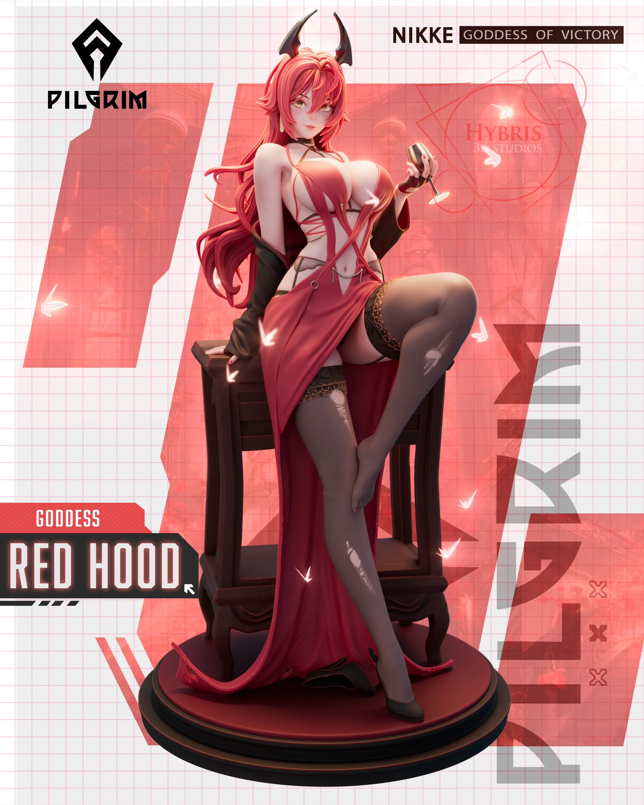 Hybris Studios – NIKKE – Red Hood (3d-print)_DAZ3D下载站